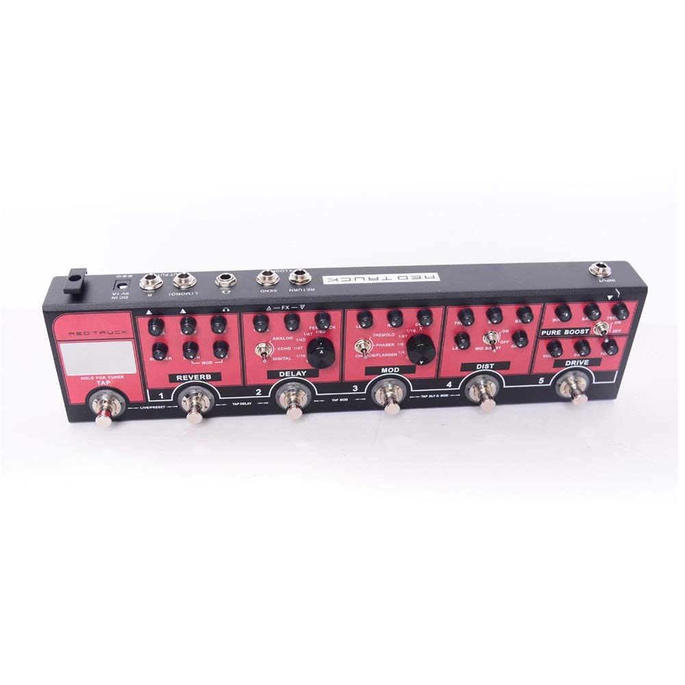 Amazon.co.jp: ギターエフェクト 6 In 1 Red Truckギターエフェクト